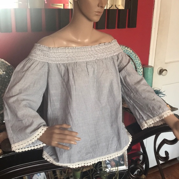 Moon Kiss Tops - 🛍FINAL PRICE Blue/white striped from Marshall’s🛍